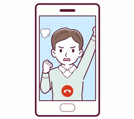 リモートで話す人