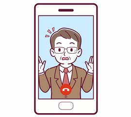 リモートで話す人