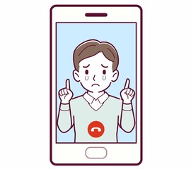 リモートで話す人