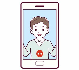 リモートで話す人