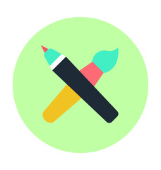 Painting Colored Vector Icon
