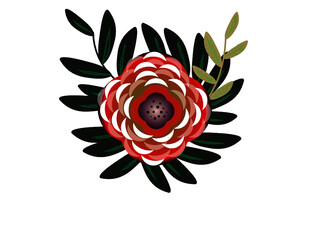 abstract floral design