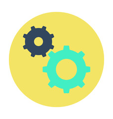 Cog Colored Vector Icon