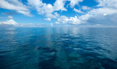 tropical sea under the blue sky. Sea landscape.