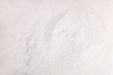 Heap of white protein powder