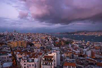 Obraz premium Istanbul dramatic sunset