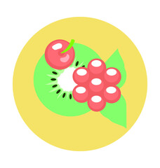 Fruits Colored Vector Icon