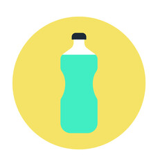 Milk Bottle Colored Vector Icon