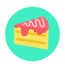Dessert Colored Vector Icon