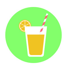Lemonade Colored Vector Icon