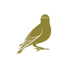 Starling bird design vector illustration, Creative Starling bird logo design concept template, symbols icons