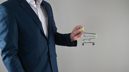 Business shopping concept, business suit and procurement
