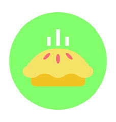 Pie Colored Vector Icon