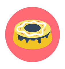 Donut Colored Vector Icon