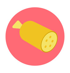 Salami Colored Vector Icon