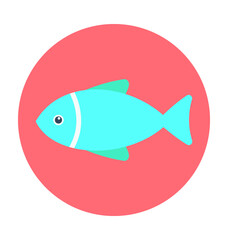 Fish Colored Vector Icon