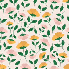 Botanical seamless pattern
