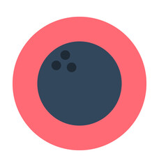 Bowling Ball Colored Vector Icon