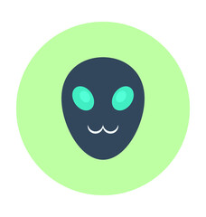 Ghost Mask Colored Vector Icon