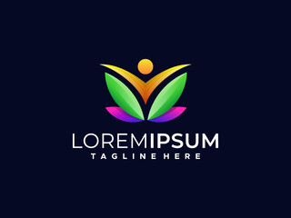 leaf creative logo design vector element 