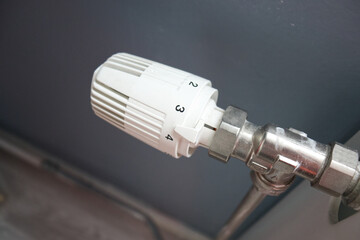 close up of a radiator controller 