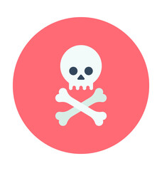 Jolly Roger Colored Vector Icon