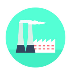 Obraz premium Industry Colored Vector Icon