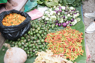 Fresh produce in farmers market