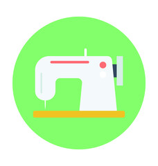 Sewing Machine Colored Vector Icon