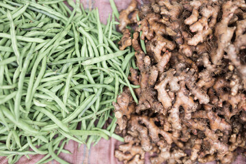 Fresh produce in farmers market