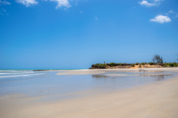 Sao Miguel do Gostoso, Rio Grande do Norte / Brazil. 2020. Empty and paradisiacal beach