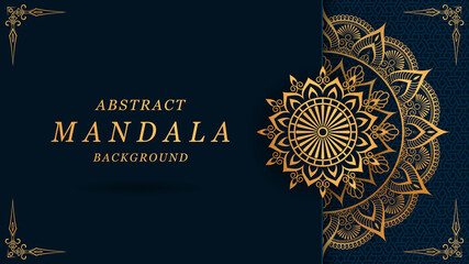 luxury mandala with gorgeous arabesque pattern style background for card, print, cover, banner, poster, brochure