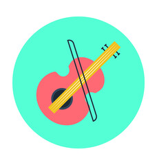 Guitar Colored Vector Icon