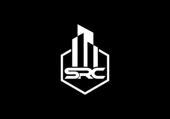 this is a creative and unique accounting and financial text SRC logo design