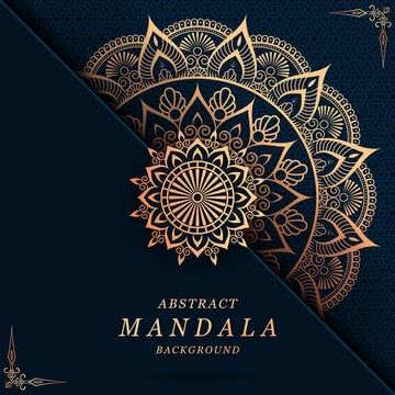 luxury mandala with gorgeous arabesque pattern style background for card, cover, banner, print, brochure, poster