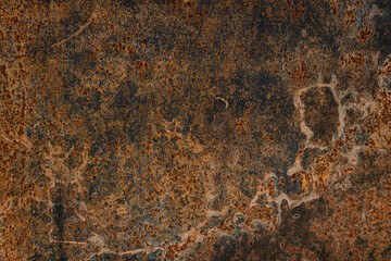 Grunge rusted metal texture, rust, and oxidized metal background. Old metal iron panel