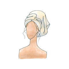 watercolor self care clipart afro girl beauty clip art healthy printable art fashion black women glam bath cosmetic fitness sport sleep mask