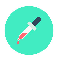 Dropper Colored Vector Icon