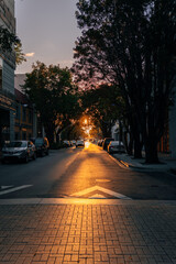 sunset in the city miami design district florida sun 