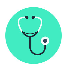 Stethoscope Colored Vector Icon