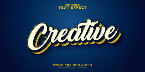 Fototapeta premium Editable text effect creative text