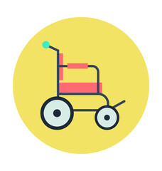 Handicap Colored Vector Icon