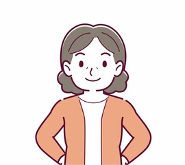 Obraz premium 人物の正面