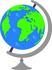 Globe of the earth. Education. Geography.