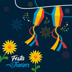 festa junina lettering