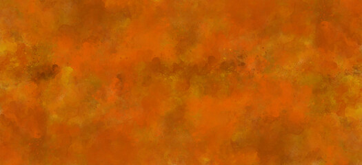Abstract orange watercolor splash paint grunge texture background