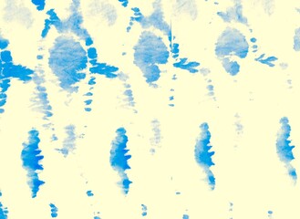 Blue Ikat Pattern. Spring Art Sample Boho