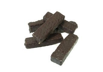 chocolate chip cookie isolated on white background