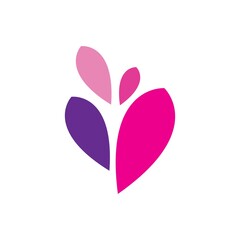 Rose flower Logo Template vector icon illustration