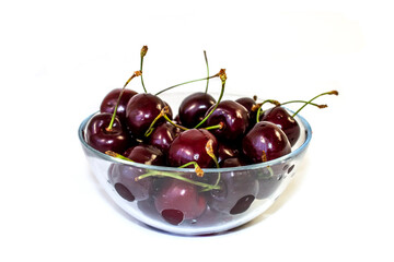 Isolated on White Cherry Background